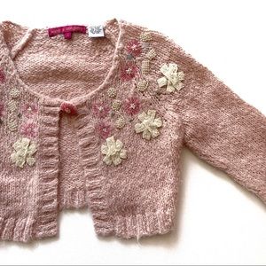 GUC Mimi & Maggie Blush Pink Sweater Embroidery